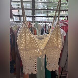 American Eagle Crochet/Knit Tank Top